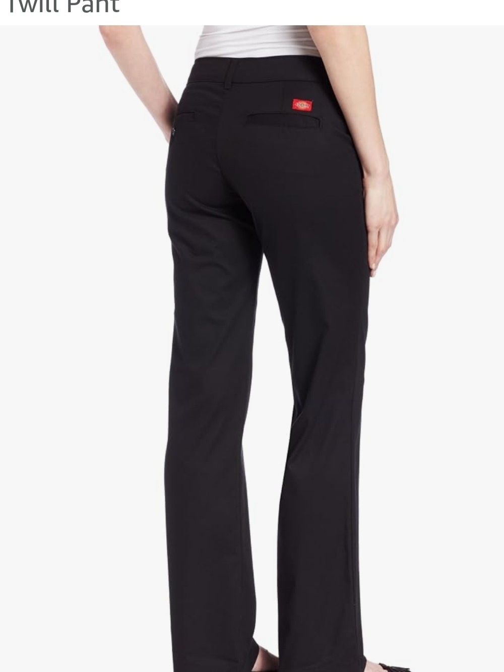 Dickies Women's Black Boot-Cut Work Pants